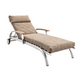 **Moderne Ligstoel met Verstelbare Rugleuning en Aluminium Frame**